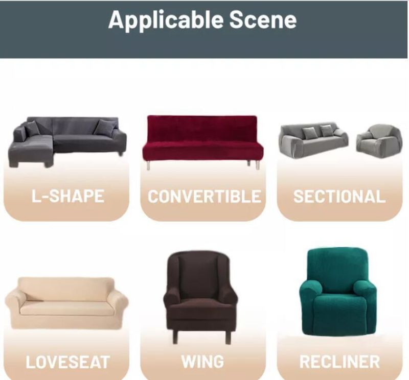 Amazon Hot Style Slipcover Sofa Cover Stretch Cover Set Sofa Couch Set Paddings