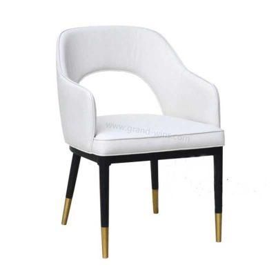 Hot Sell Cheap Price PU Leather Metal Base Dining Chair