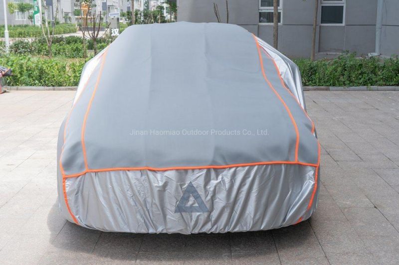 Waterproof Dustproof Silver Reflective Stripe Universal Car Covers Anti Hail Proof
