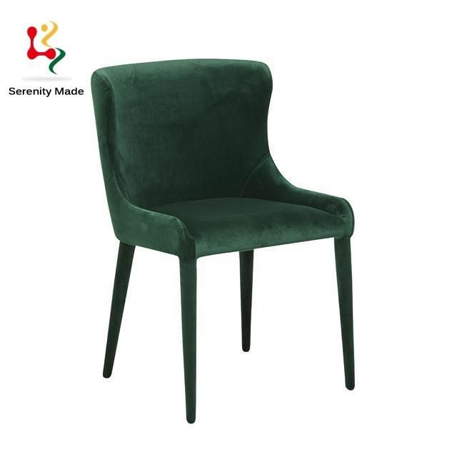 Wholesale Restaurant Furniture Upholstered Dining Velvet Fabric Chair