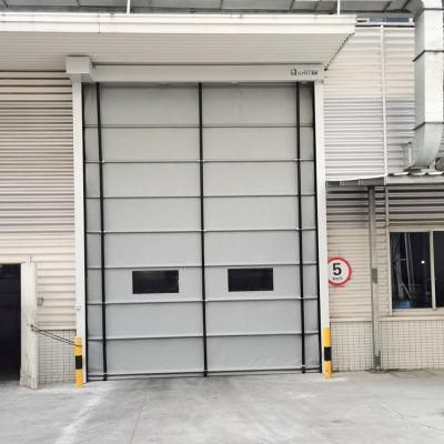 Industrial PVC Fabric High Speed Performance Stacking Fast Acting Rapid Roll up or Roller Shutter Door