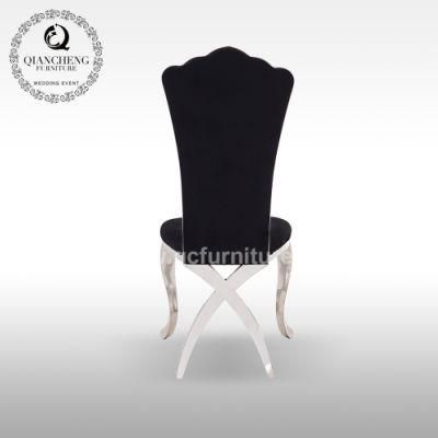 French Style Stainless Steel Modern Dining Chair for Wedding&Banquet