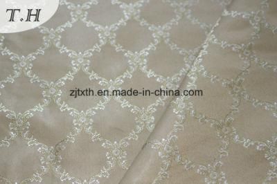 Beige Jacquard Pattern Chair Fabric (fth31954)