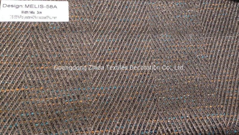 Herring Bone Jacquard Upholstery Covering Sofa Furniture Fabric