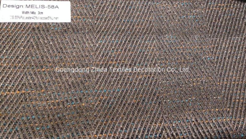 Herring Bone Jacquard Upholstery Covering Sofa Furniture Fabric