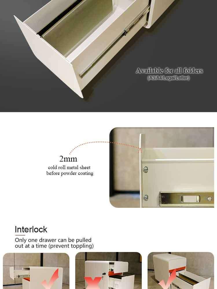 High Quality Modern Office File Folder Metal Design Furniture Storage Cabinet