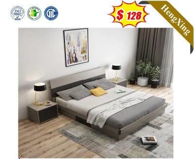 Modern Grey Glossy Bedroom Furniture Bed Luxury King Bedroom Set for Home