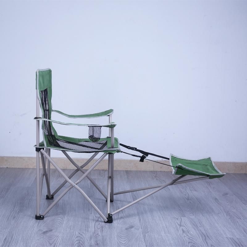 Steel Portable Folding Chair with Footrest