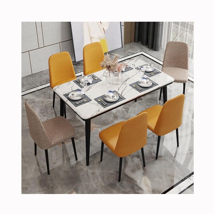 Other Kitchen Furniture Outdoor Chair Fabric Dining Chair Nordic Italy Metal White Dining Chair Set of 6