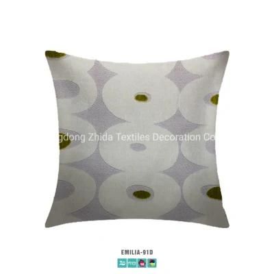 Home Bedding Upscale Oval Jacquard Velvet Upholstered Furniture Pillow