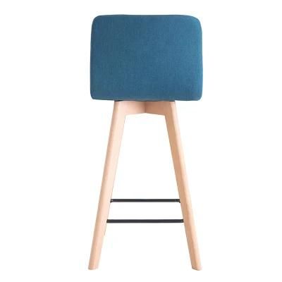 Counter Office Apartment Store Cafe Restaurant Height Bar Chair Plastic Wooden Chair for Home Mini Bar Stools