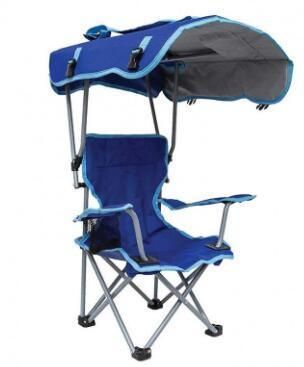 Double Cup Holder Outdoor Hiking Fishing Folding Camping Chair with Canopy