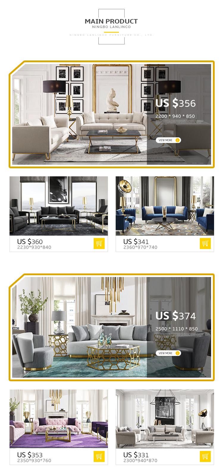 Italian Popular Style Luxury Nordic Modular Lounge Fabric Sofa Furnitures Modern for Living Room