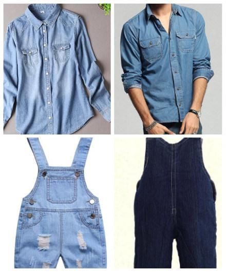 Blue Color Cotton Denim Fabric for Jeans Garment