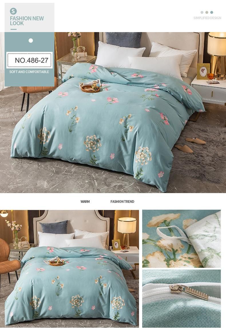 Luxurious Modern Design Bedding Set Cotton Fabric Comfortable for Double Bed Bedsheet