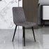 Home Furniture Coffee Hotel Luxury Home Kitchen Sillas Upholstered Soft Back Velvet Fabric Dining Chair with Metal Legs