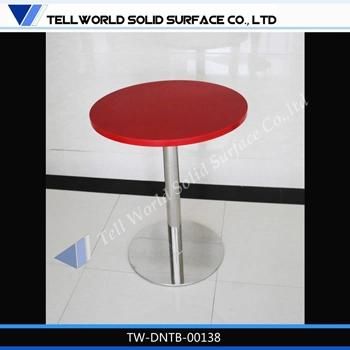 Modern Artificial Marble Commercial Round Dining Table Set