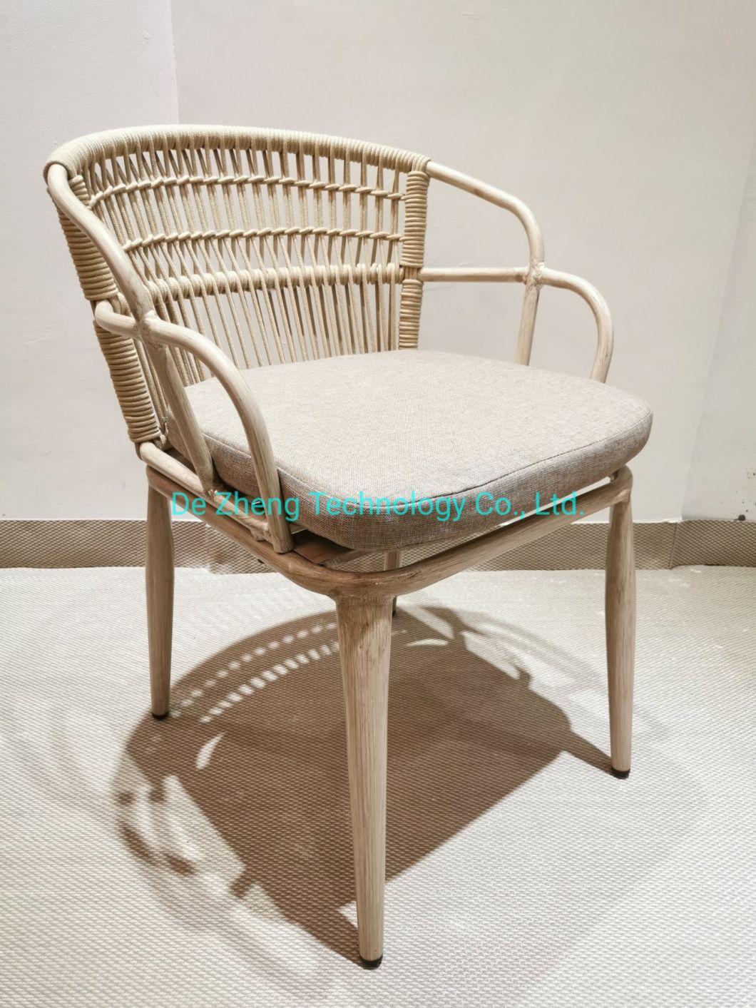 2021 Environmental Design Aluminum Outdoor Furniture Outdoor Chair Garden Durable Dining Chair for Outdoor