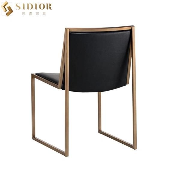 Cafe Bar Pub Restaurant Modern Faux Leather Upholstered Dining Chairs