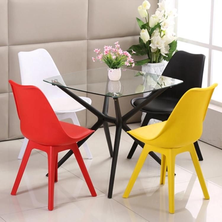 Fashion Stackable Design for Living Room Hotel Clear Library Cafe Bar Using Plastic Dining Room Chair