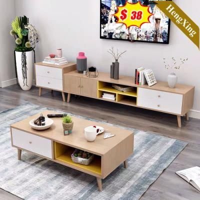 Marble Modern Home Living Room Bedroom Furniture Wooden Storage Wall TV Cabinet TV Stand Coffee Table (UL-11N1311)