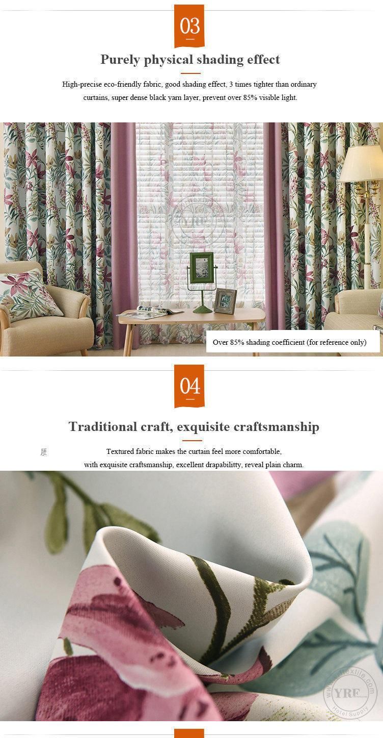 Factory Supply Home Textile Polyester Fabric Curtain Blackout Vertical Blind for Home Room