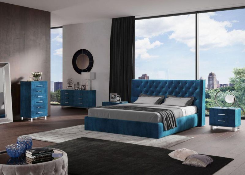 Top Seller Bed King Bed Sofa Bed Upholstered Fabric Bed Home Furniture Bedroom Furniture Moderrn Furniture