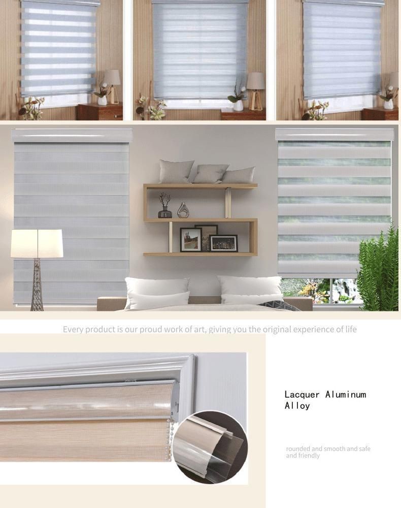 Customized Size Zebra Blinds Roller Curtain Double Roller Blinds