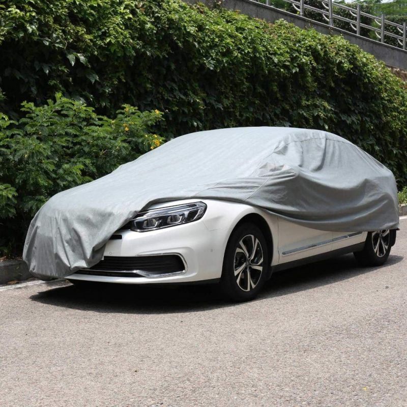 Car Cover All Weather UV Protection Basic Guard 3 Layer Breathable Dust Proof Universal Full Exterior Cover Fit Sedan up to 186′′
