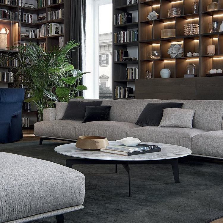 Modern Design Home Living Room Hotel Metal Frame Marble Table