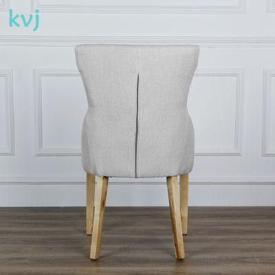 Kvj-7124 Modern Fabric Wood Dining Chair