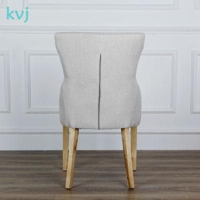 Kvj-7124 Modern Fabric Wood Dining Chair