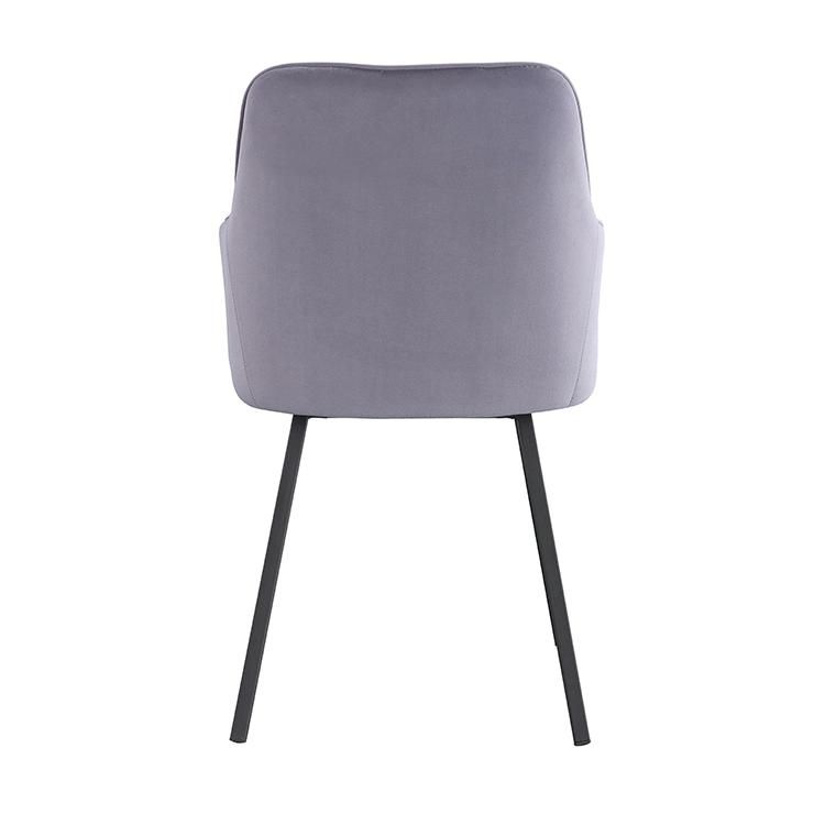 Nordic Luxury Restaurant Home Kitchen Sillas Upholstery Soft Fabric High Back Modern Velvet Dining Chair for Dining Room