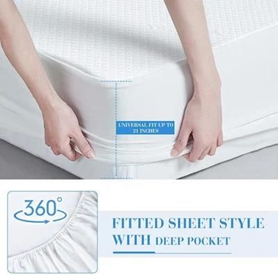 Terry Toweling Fabric PU Fitted Coating Mattress Protectors