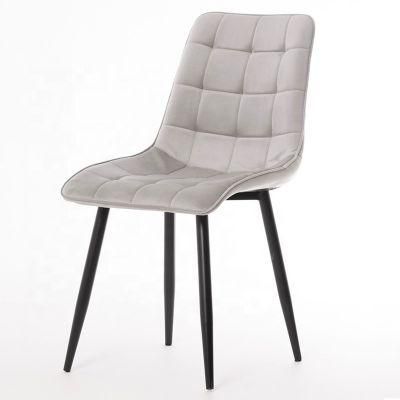 Modern Nordic Style Home Furniture Restaurant Wedding Outdoor PU Leather Velvet Dining Chair
