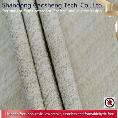 100% Polyester Flame Retardent Linen Look Sofa Fabrics with Extensive Use