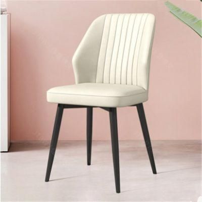2021 New Design Dining Chairs Modern Upholstery Chair Metal Home Furniture Leather Chairs