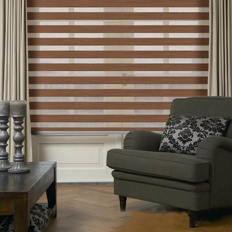 Good Quality Manual Blinds Plastic Chains or Stainless Metal Chains Zebra Roller Blinds
