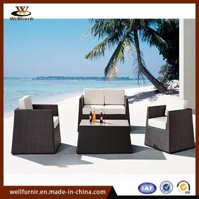 Rattan Furniture Outdoor Dining Table Set with Square Table (WF-150)