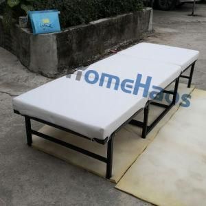 Folding Bed with Mattress Foldable Guest Beds Cot Size Rollaway Beds for Adults