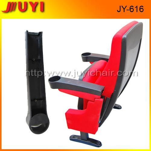Jy-616 Factory Price Fabric Chair with Arm Chair with Cup Holder for Sale Plastic Armrest Chair
