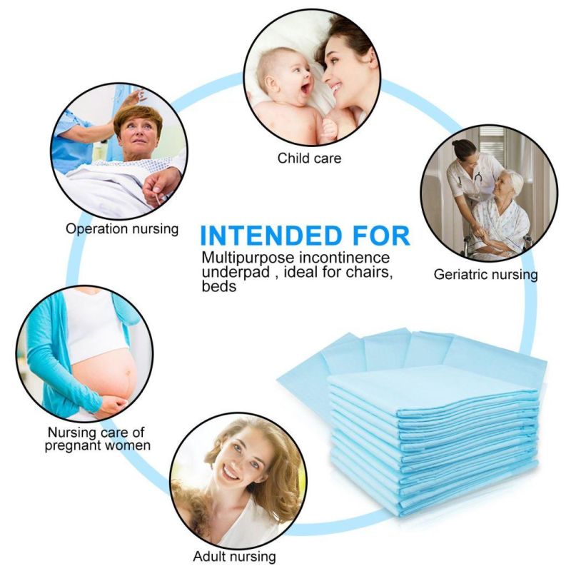 Nonwoven Disposable Massage Bedsheets Absorbent Bed Pads Disposable Wood Fluff Pulp