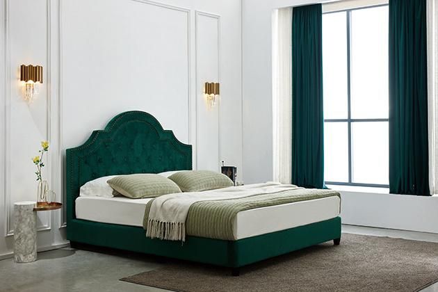 Fabric Custom Design Hotel Modern Double Bed