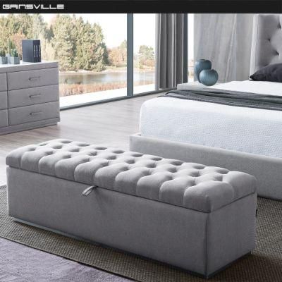 Modern Home Furniture Manufacturer Luxury Fabric Storage Box Bed Bedroom Furniture Set
