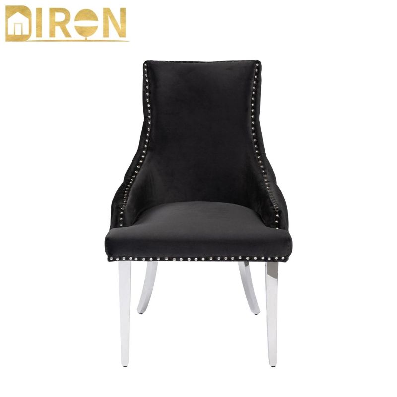 China Factory Supply Customized Home Restaurant Furniture Without Armrest Dining Table Chair