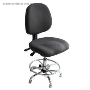 ESD Chair with Aluminum Five Star Foot Base Conductive Fabric Desk Height Adjustable