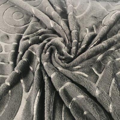 3D Embossed Patterned Bed Throw Hotel Fleece Fabric