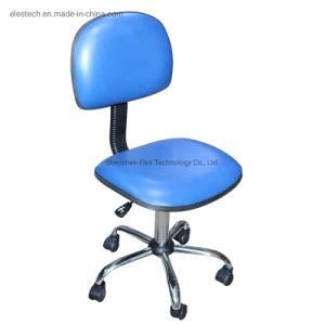 Fabric Black ESD Chair with Metal Plastic Five Star Foot Base Glide or Caster Wheel Height Adjustable