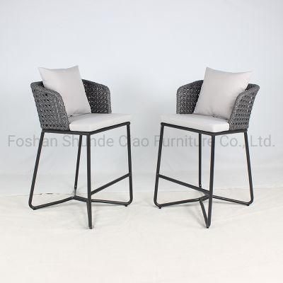 Quality All Weather Aluminum Furniture Wicker Rattan Club Chair Bar Stools