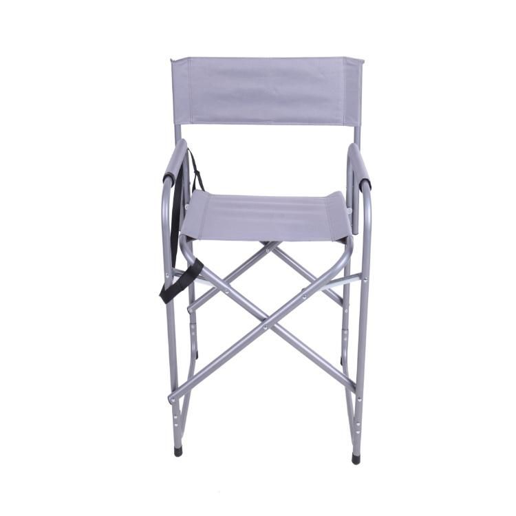 Customized Camping Outdoor Metal Foldable Director Chair with Cup Holder